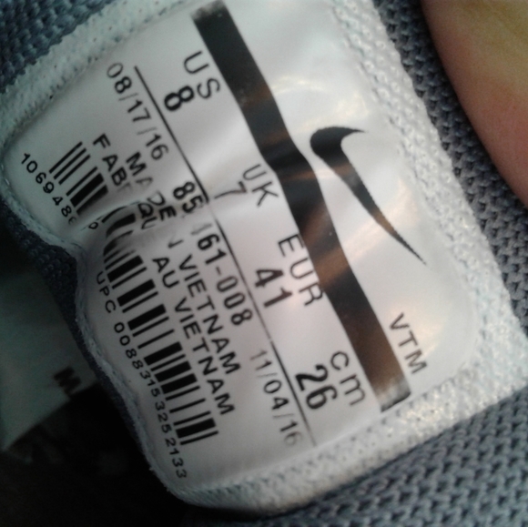 NIKE Mens AIR MAX Sequent 2 mens Size 8 womens 9.5 ORANGE GREY WHITE 852461-008 - Picture 5 of 6